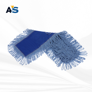 Mopa para Polvo Azul Resistente A&S 5x32 con Fibras de Algodón Sintético, Diseño de Bucle en el Extremo y Revestimiento Azul Rey para Limpieza de Múltiples Superficies - Product Image 1