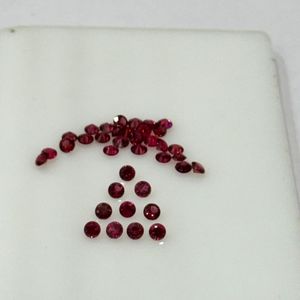 Oferta Especial: Gema Suelta de Espinela Roja Natural, Corte Diamante Redondo de 3mm, Calidad AAAA, Limpia, de Tanzania, Grado Joyería Fina, Venta al por Mayor - Product Image 5