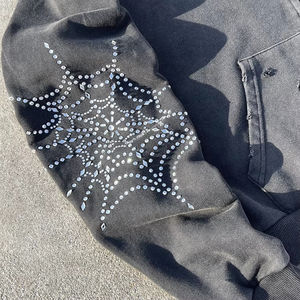 Sudadera con Capucha Personalizada con Logotipo, Impresión Digital Invernal, Felpa de Algodón, Unisex, Lavado Ácido, Lisa, Teñida - Product Image 6