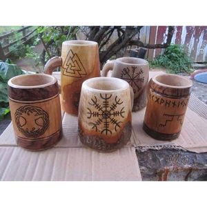 RR ENTERPRISES Tasse à boire en bois au charme naturel, qui ajoute du charme à votre collection de vaisselle - Product Image 2