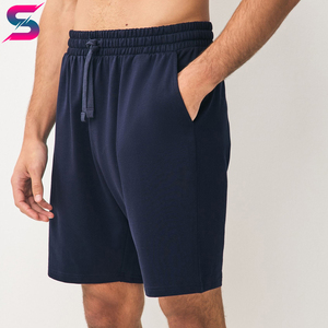 Wholesale Rate Newest Design Navy Green Ice Grey Lightweight Outer Wear Shorts 3 Pack <b>Hip</b> Hop 100 Percent Cotton Men's Shorts - Product Image 5
