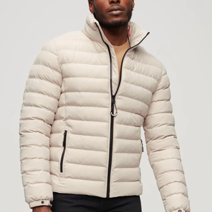 Chaqueta Acolchada Unisex, Abrigo Acolchado Cálido de Invierno con Cierre de Cremallera, Color Sólido, Estilo Casual, Cortavientos, Largo Corto - Product Image 5