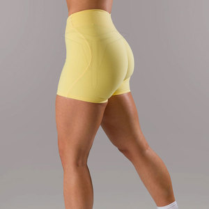 Shorts de Yoga Casuales y Elegantes para Mujer, Cintura Elástica, Secado Rápido, Transpirables, Color Sólido, Precio al por Mayor, Nuevo Diseño - Product Image 2