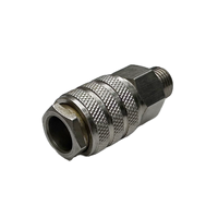 Raccords pneumatiques rapides en laiton de type mini européen, nickelés, pour tuyaux d'air, type OEM Rectus 21, interchangeables