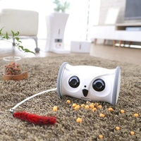 Vente en gros Jouet intelligent automatique amélioré pour animaux de compagnie Robot hibou interactif Wifi avec caméra vidéo Hd 1080p Fournitures pour animaux de compagnie chien chat