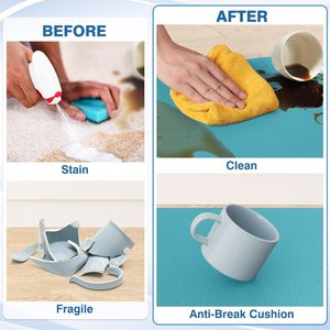 2 Tappeti da Cucina Antifatica, Tappetini Ammortizzati Antiscivolo per Scrivania, Tappetino Impermeabile per Pavimento della Cucina - Product Image 2