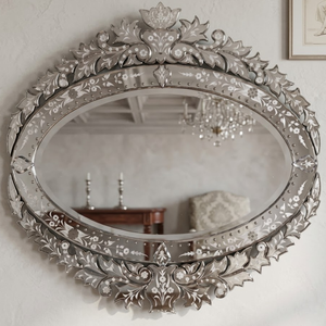 Espejo de Pared Estilo Barroco Veneciano |   Espejo Decorativo de Vidrio de Estilo Antiguo de Lujo para Sala de Estar, Dormitorio y Decoración de Interiores de Hotel - Product Image 1