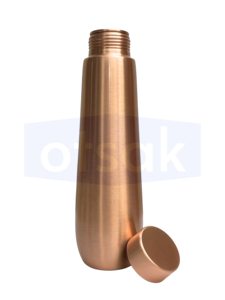 Bouteille d'eau portable en cuivre OTSAK de luxe, écologique, avec couvercles, pour le bien-être à domicile, favorisant une hydratation saine et un mode de vie quotidien équilibré - Product Image 4