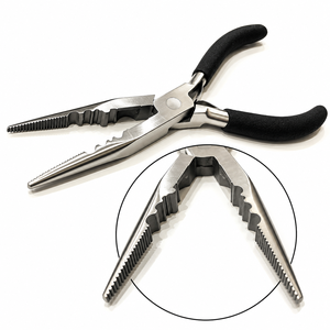 Pince à extensions capillaires 3-en-1 avec mâchoires dentelées, trous pour anneaux et bord coupant |   Outil professionnel pour extensions de cheveux - Product Image 6