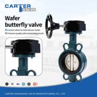 Vanne papillon concentrique à plaquettes en acier inoxydable CF8 304 avec actionneur pneumatique solénoïde, joint NBR PTFE, résistante à la corrosion chimique et à l'eau