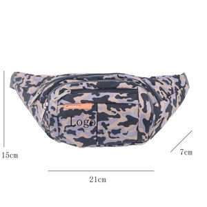 Bolsa de Cintura BAGNEX Personalizada con Cierre de Cremallera de Nailon con Camuflaje, Impermeable, para Gimnasio, Fitness, Senderismo y Actividades al Aire Libre, Unisex - Product Image 2