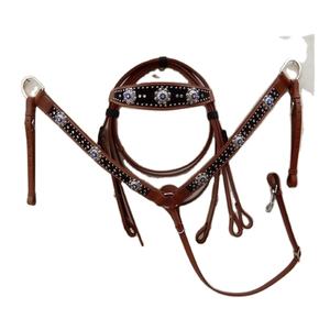 Tachuela de montar a caballo de cuero occidental con cuentas decorativas de moda a un costo razonable - Product Image 1