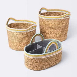 Large Braided Cotton <b>Basket</b> for Laundry and Home <b>Storage</b> Multi Purpose Braided Cotton <b>Basket</b> Handmade Rope Organizer Wholesale - Product Image 1