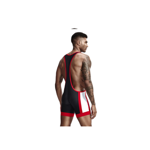 Combinaison de lutte à compression pour hommes, haute élasticité, séchage rapide, impression personnalisée par sublimation, fabricant de vêtements d'équipe - Product Image 6
