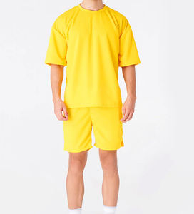 Conjunto de Dos Piezas de Verano para Hombre, Camiseta y Pantalones Cortos de Alta Calidad, Hombros Caídos, Tela de Algodón Transpirable, Tallas Grandes - Product Image 5