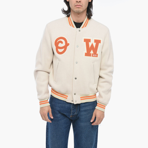 High Quality Coated Men's Varsity <b>Jacket</b> Stand Front Embroidery Quick Dry Customizable <b>Winter</b> Lightweight High Street College - Product Image 1