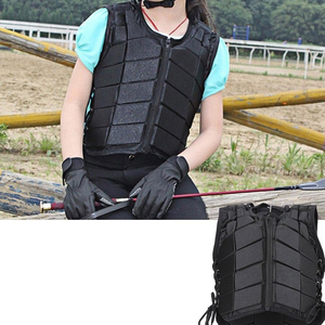 Chaleco de equitación acolchado y transpirable para mujer, con cremallera frontal de 2 vías, en colores y tallas personalizadas, al por mayor. - Product Image 6