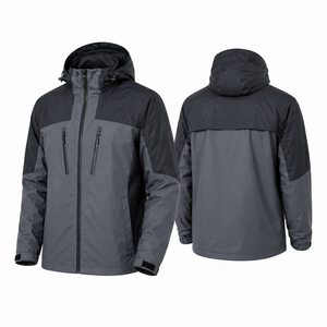 High Quality <b>Men's</b> Windproof and Waterproof Jacket Customized <b>Raincoat</b> With Hood Breathable Casual Style OEM Logo Outdoor Use - Product Image 1