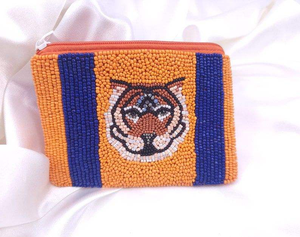 MD HANDICRAFTS HandBeaded Embroidery Classic Coin Purses Artisanal Floral Mixed Colors Zipper Pouches Polyester Lining Wrist - Product Image 2