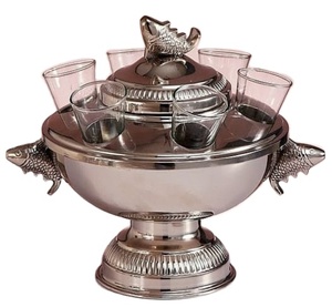 Chậu EPNS, Trứng Cá Muối Với Bát Thủy Tinh - Product Image 1