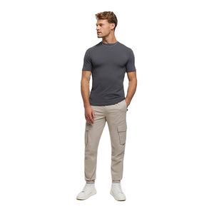 เสื้อยืดผู้ชาย คอโอ แขนสั้น ผ้าโพลีเอสเตอร์/คอตตอน ทรงปกติ ยืดหยุ่น ระบายอากาศ แห้งเร็ว สวมใส่สบาย รุ่น 2026 - Product Image 4