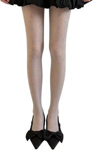 Collants en nylon transparents à rayures en forme de cœur pour femmes, bas résille fins, collants à motifs avec accessoires de fête - Product Image 1