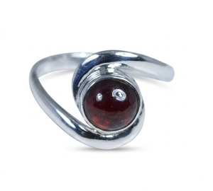 Wholesale Natural Red <b>Garnet</b> 925 Sterling <b>Silver</b> Side Style Gemstone <b>Ring</b> Handmade January Birthstone Fine Jewelry Gift - Product Image 1