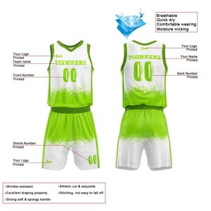 Uniforme de Baloncesto de Alta Gama con Tela Ligera, Conjunto de Uniforme de Entrenamiento de Baloncesto con Malla Suave para un Movimiento Fácil - Product Image 2