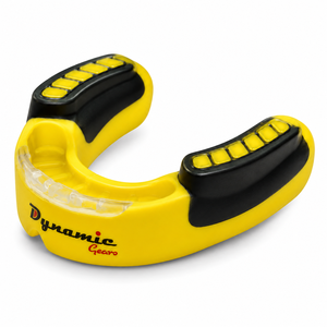 Protège-dents ajustable Dynamic Gears, écologique, jaune et noir, en EVA, équipement de protection sportive, boxe, adultes, léger, non toxique - Product Image 5