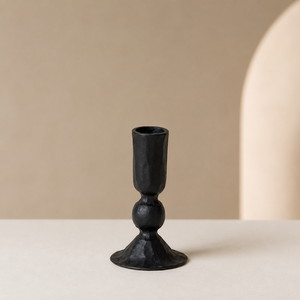Luxury Black Aluminum Modern Handmade Eco-Friendly Candlestick Holder Durable Premium Quality Home Wedding <b>Decor</b> <b>Table</b> - Product Image 3