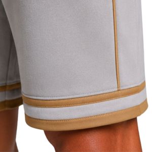 Ensemble de survêtement sans manches à capuche gris clair camel pour homme, avec logo personnalisé, pour la gym, le fitness, l'entraînement sportif, comprenant un sweat à capuche et un short, vêtements de sport - Product Image 5