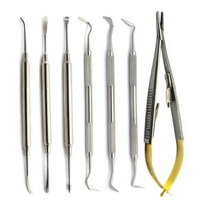 Ensemble de détartreurs périostaux manuels réutilisables, instruments de chirurgie dentaire et buccale, instrument professionnel parodontal - Product Image 1