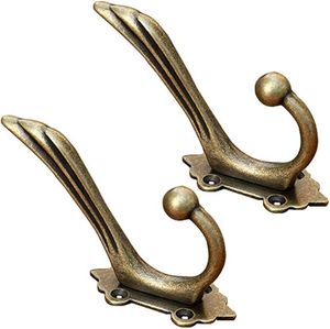 Creative Brass Wall <b>Hooks</b> Wall Mounted Handmade Organizer Durable Decorative Fixture For Home Office And <b>Bathroom</b> Storage - Product Image 1
