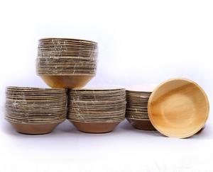 Bols en feuilles d'arec rigides en fibre de palmier naturelle, vaisselle jetable pour plats principaux et traiteur familial - Product Image 4