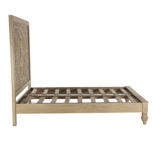 Cama de Plataforma Tradicional India Hecha a Mano con Madera de Mango Sólida de Tamaño King - Product Image 4