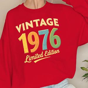 เสื้อสเวตเชิ้ตผู้หญิงวินเทจ1976รุ่นลิมิเต็ด - Product Image 4