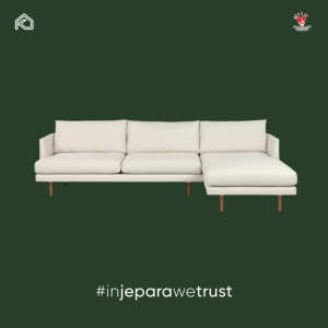Sofá Seccional Moderno en Forma de L, Tapizado en Tela, Chaise Longue, Patas de Madera, Muebles para Sala de Estar, Hotel, Villa - Product Image 2
