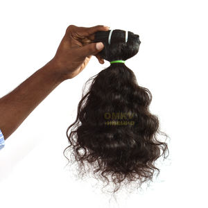 Extensiones de cabello humano Remy indio de alta calidad, paquetes de tejido suelto que nunca se desprenden, paquetes de tejido HAIE - Product Image 2