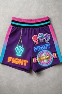 Shorts de boxe en tissu polyester, impression personnalisée, broderie du logo, vêtements de sport respirants, taille personnalisée - Product Image 4