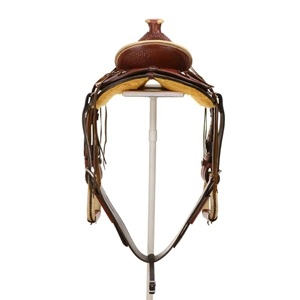 Selle anglaise tout usage en coton de haute qualité avec arceau en bois pour adultes et jeunes – Conçue pour l'entraînement sur sentier et l'équitation - Product Image 4