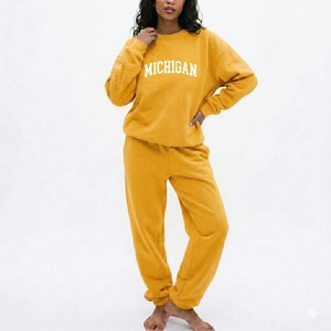 Ensemble de survêtement personnalisé en gros pour homme : sweat à capuche à manches longues et pantalon de jogging uni, style streetwear hiver - Product Image 4