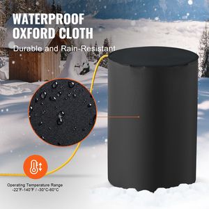Calentador de Tambor Metálico de 1300 Vatios, Impermeable, para Barriles de 55 Galones, Banda Calefactora, Termostato Independiente Ajustable de 0 a 145 °F, Alimentación de 240V - Product Image 5