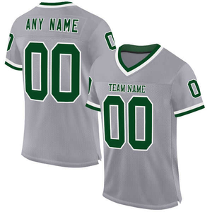 Maillot d'entraînement de football américain à manches courtes grande taille, personnalisable avec logo sur le devant, 100 % polyester, pour équipes, vente en gros OEM ODM - Product Image 2