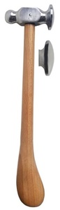Marteau de polissage pour bijoux en fer avec tête en laiton et nylon, modèle 431D SUNTOOLS/STIPL pour la fabrication de bijoux (dôme de 28 mm) - Product Image 3