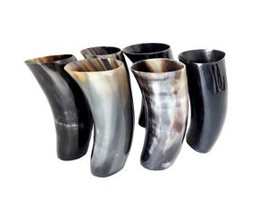 Jarra de Cuerno Vikinga Verificada por el Fabricante, Taza para Cerveza y Vino, Regalo Auténtico, Diseño Moderno, Ecológica, para Fiestas - Product Image 1