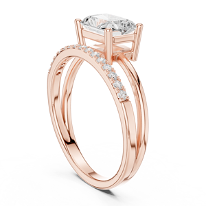 Wrist jewels <b>14K</b> <b>Gold</b> <b>Ring</b> With CVD Diamond Stone Best Selling Engagement Jewelry - Product Image 4