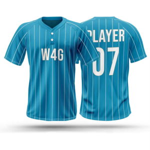 Men's Red Striped Baseball Jersey V-Neck Short Sleeve Sublimated Print Quick Dry <b>Polyester</b> Regular Fit Adult All Seasons - Product Image 5