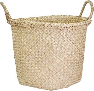 Soft Seagrass European Style Eco-Friendly Multifunction Storage <b>Basket</b> <b>for</b> <b>Plants</b> and Home Decoration - Product Image 1