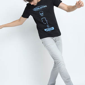 Camisetas de Cuello Redondo 100% Algodón para Hombre, al por Mayor, Casuales, Transpirables, de Secado Rápido, Diseño de Moda Urbana de Alta Calidad - Product Image 4