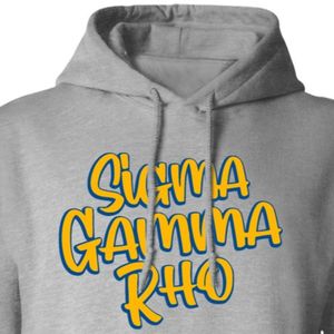 Sudadera con Capucha Gris con Estampado de Sigma Gamma Rho para Mujer, Sudadera con Capucha de la Hermandad Griega, Ropa con Gráficos Personalizados - Product Image 6